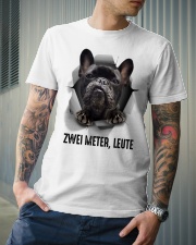 French Bulldog Six Feet People Classic T-Shirt lifestyle-mens-crewneck-front-6