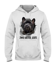 French Bulldog Six Feet People Hooded Sweatshirt tile