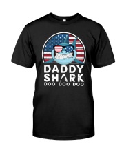 Vintage Usflag shark doo Classic T-Shirt front