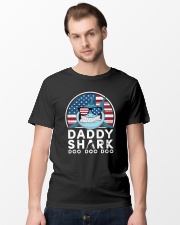Vintage Usflag shark doo Classic T-Shirt lifestyle-mens-crewneck-front-15
