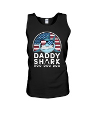 Vintage Usflag shark doo Unisex Tank tile