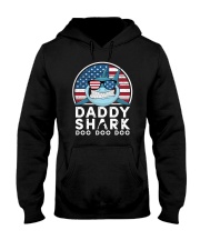 Vintage Usflag shark doo Hooded Sweatshirt tile