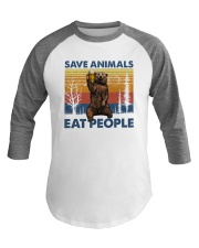 Save animals Eat people Baseball Tee tile