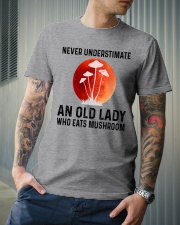 Never Underestimate An Old Lady Eats Mushroom Classic T-Shirt lifestyle-mens-crewneck-front-6