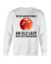 Never Underestimate An Old Lady Eats Mushroom Crewneck Sweatshirt tile