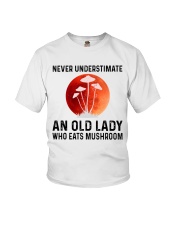 Never Underestimate An Old Lady Eats Mushroom Youth T-Shirt tile