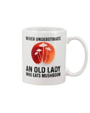Never Underestimate An Old Lady Eats Mushroom Mug tile