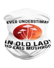 Never Underestimate An Old Lady Eats Mushroom Neck Gaiter tile