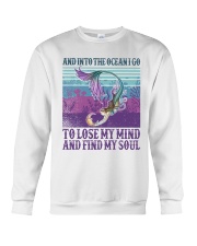 And into the ocean I go To lose my mind Crewneck Sweatshirt tile