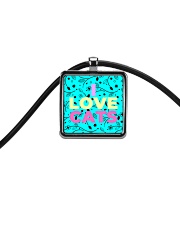 I Love Cats Necklaces Cord Rectangle Necklace thumbnail
