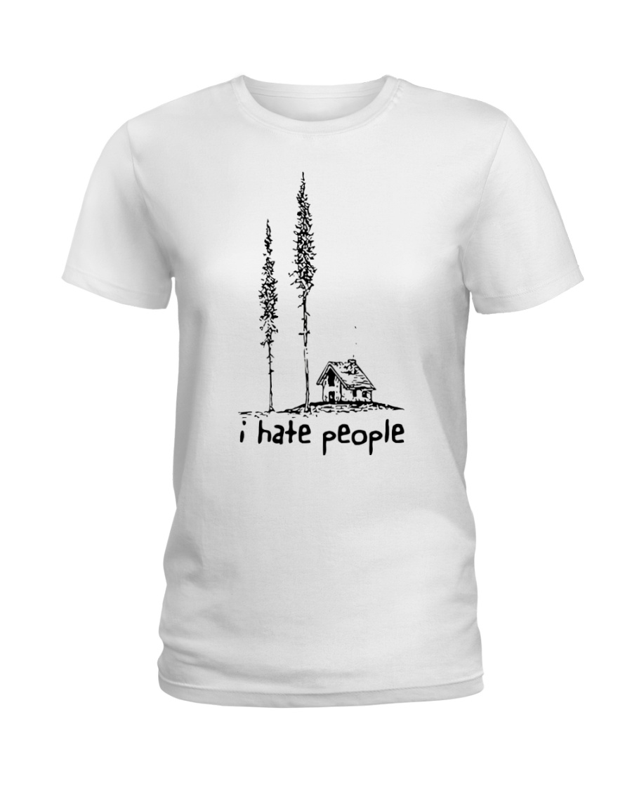 I hate people Ladies T-Shirt