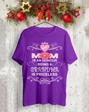 Being a Mom and Grandma Classic T-Shirt lifestyle-holiday-crewneck-front-2