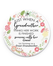 Great-Grandmother Special Circle ornament - single (porcelain) front