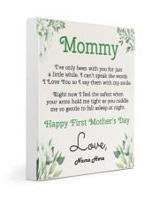 Mommy First Mother's Day 11x14 Gallery Wrapped Canvas Prints front