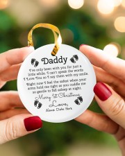 Daddy 1st Christmas Circle ornament - single (porcelain) aos-circle-ornament-single-porcelain-lifestyles-08