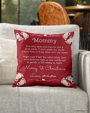 Mommy 1st Christmas Indoor Pillow - 16” x 16” aos-decorative-pillow-lifestyle-front-04