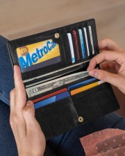 Great-Grandma Just Above Queen Women's Leather Wallet Vertical aos-women-leather-wallet-horizontal-lifestyle-front-04