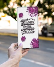 Great-Grandma Just Above Queen Women's Leather Wallet Vertical aos-women-leather-wallet-vertical-lifestyle-front-02