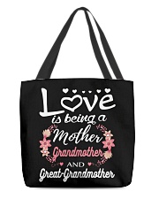 Great-Grandmother Special All-over Tote back