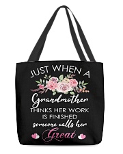 Great-Grandmother Special All-over Tote front