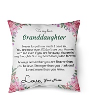 Dear Granddaughter Indoor Pillow - 16” x 16” front