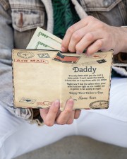 Daddy First Father's Day Men's Leather Wallet aos-men-leather-wallet-lifestyle-front-14