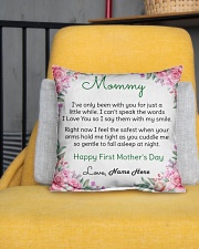 Mommy First Mother's Day Indoor Pillow - 16” x 16” aos-decorative-pillow-lifestyle-front-01