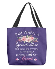 Great-Nana Special All-Over Tote tile