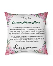 Family Custom Names Indoor Pillow - 16” x 16” front