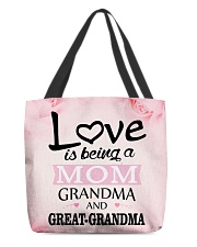 Great-Grandmother Special All-over Tote back