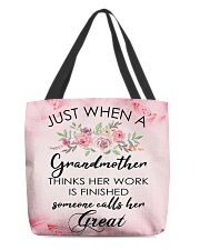 Great-Grandmother Special All-over Tote front