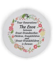 Great-Grandparents Special Circle Ornament (Wood tile