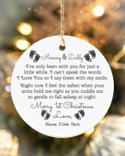 Mommy Daddy 1st Christmas Circle ornament - single (porcelain) aos-circle-ornament-single-porcelain-lifestyles-05