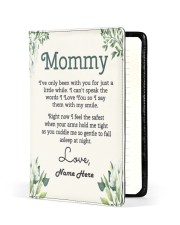 Mommy First Mother's Day Medium - Leather Notebook front