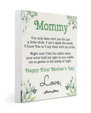 Mommy First Mother's Day 11x14 Gallery Wrapped Canvas Prints front