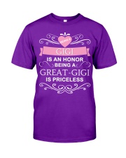 Being a Great-Gigi Classic T-Shirt front