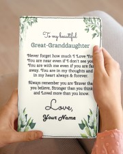 My Beautiful Great-Granddaughter Medium - Leather Notebook aos-medium-leather-notebook-lifestyle-front-04
