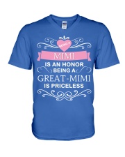 Being a Great-Mimi V-Neck T-Shirt tile