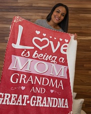 Great-Grandma Special Sherpa Fleece Blanket - 50" x 60" aos-sherpa-fleece-blanket-50x60-lifestyle-front-09b