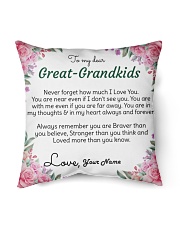 Dear Great-Grandkids Indoor Pillow - 16” x 16” front
