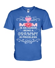 Being a Mom and Grammy V-Neck T-Shirt tile