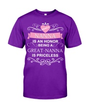 Being a Great-Nanna Classic T-Shirt front