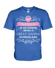 Being a Great-Nanna V-Neck T-Shirt tile