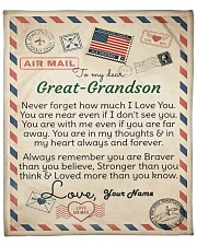 Dear Great-Grandson Fleece Blanket tile
