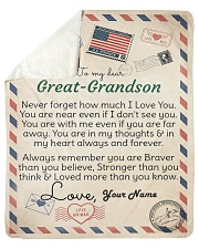 Dear Great-Grandson Sherpa Fleece Blanket tile