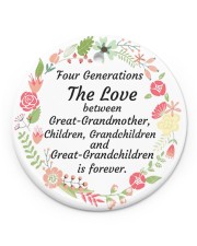 Great-Grandparents Special Circle ornament - single (porcelain) front