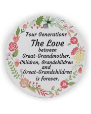 Great-Grandparents Special Circle Ornament (Wood tile