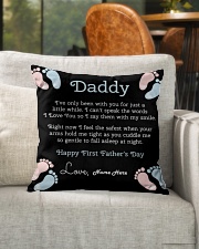 Daddy First Father's Day Indoor Pillow - 16” x 16” aos-decorative-pillow-lifestyle-front-04