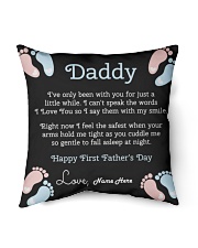 Daddy First Father's Day Indoor Pillow - 16” x 16” front
