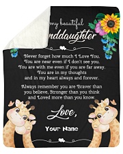 My Beautiful Granddaughter Sherpa Fleece Blanket - 50" x 60" front